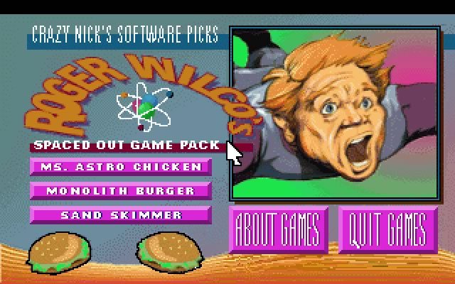 crazy-nick-s-roger-wilco-s-spaced-out-games-pack screenshot for dos