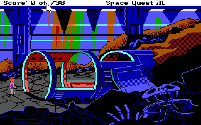 space-quest-3-the-pirates-of-pestulon screenshot for dos