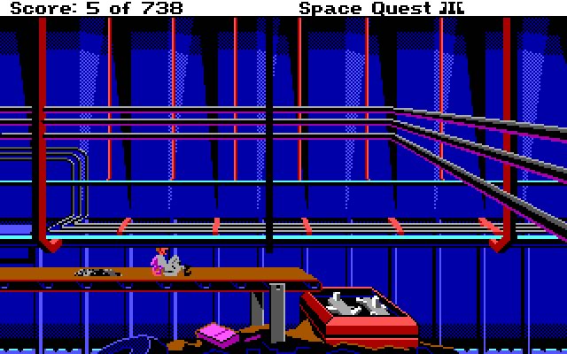 space-quest-3-the-pirates-of-pestulon screenshot for dos