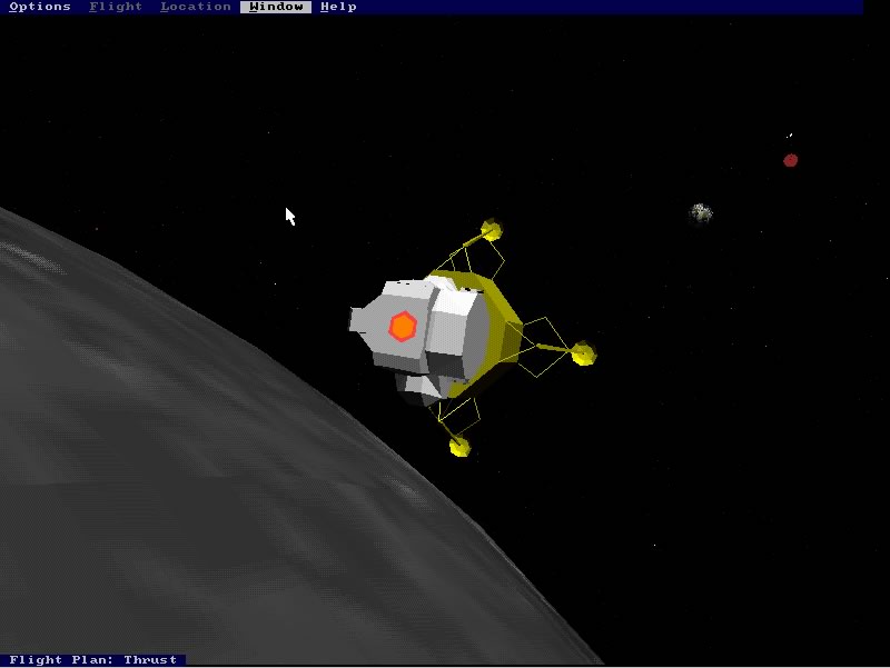 microsoft-space-simulator screenshot for dos