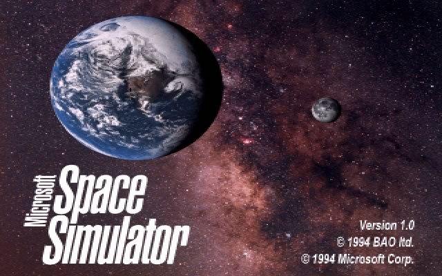 microsoft-space-simulator screenshot for dos