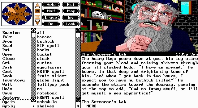 spellcasting-201-the-sorcerer-s-appliance screenshot for dos