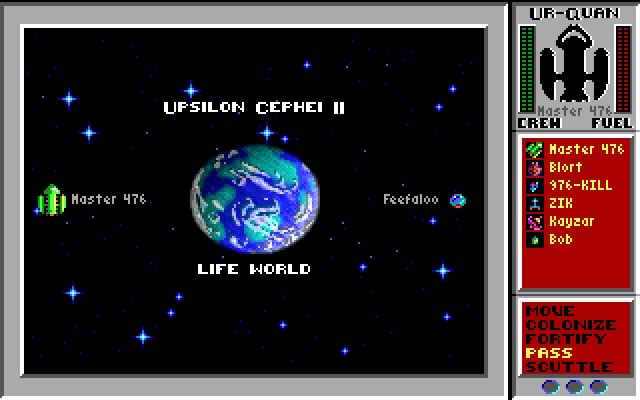 star-control screenshot for dos