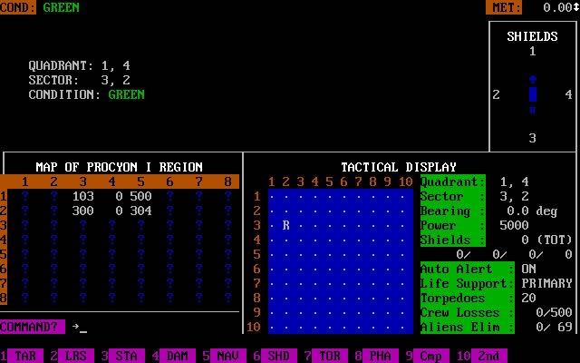 star-fleet-1-the-war-begins screenshot for dos