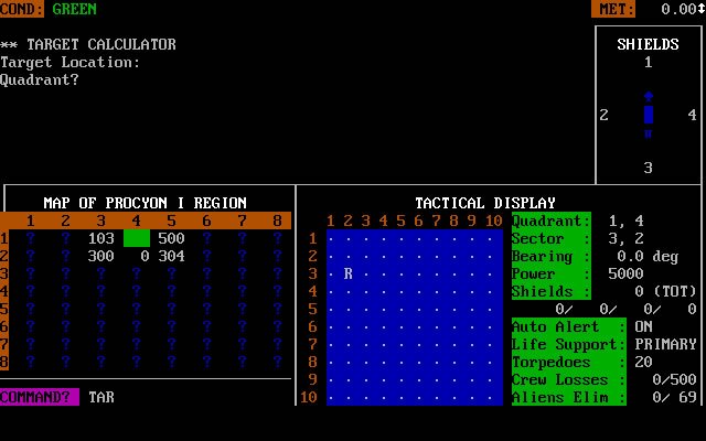 star-fleet-1-the-war-begins screenshot for dos