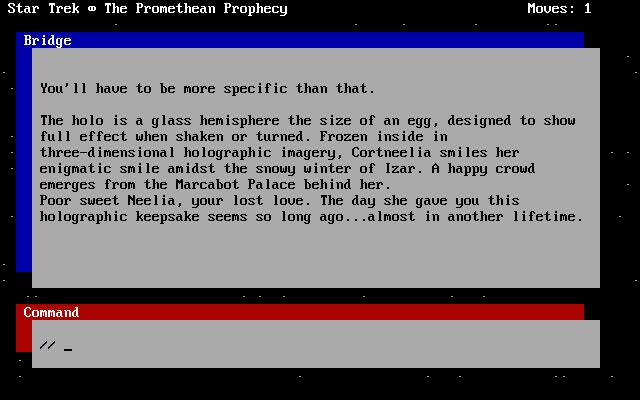 star-trek-the-promethean-prophecy screenshot for dos