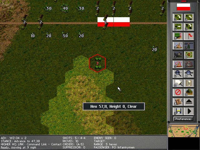steel-panthers-3-brigade-command-1939-1999 screenshot for dos