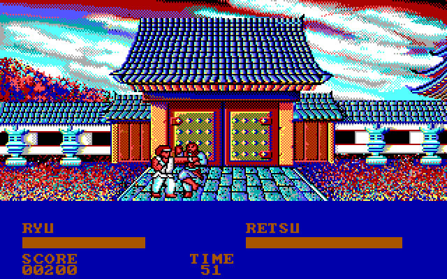 street-fighter screenshot for dos