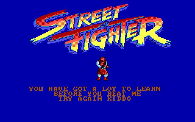 street-fighter screenshot for dos