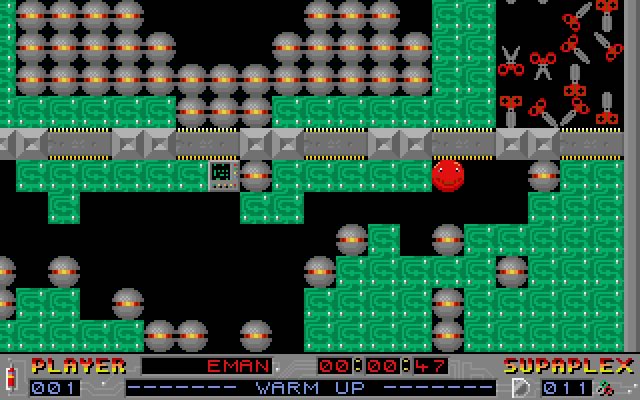 supaplex screenshot for dos