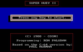 super-huey-ii screenshot for dos