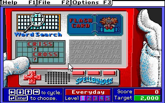 super-solvers-spellbound screenshot for dos