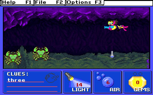 super-solvers-treasure-cove screenshot for dos