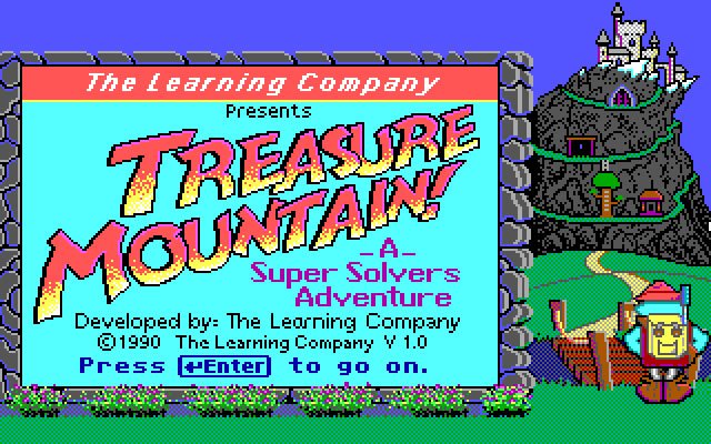 super-solvers-treasure-mountain screenshot for dos