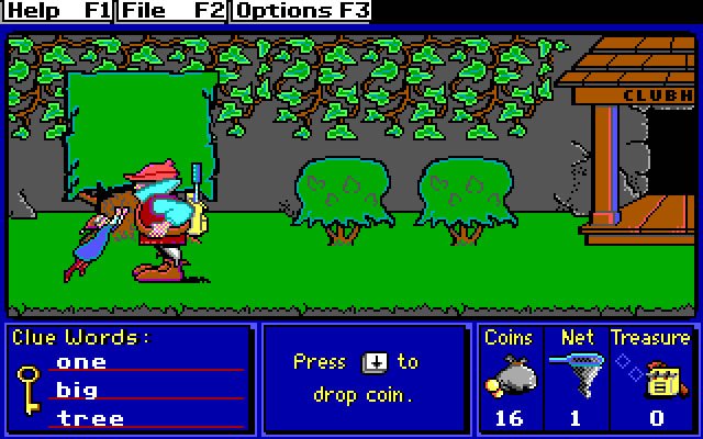 super-solvers-treasure-mountain screenshot for dos