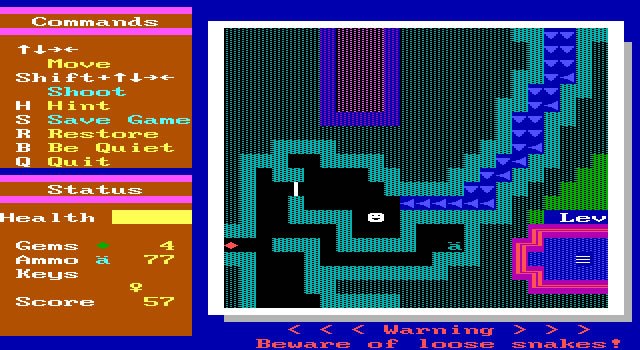 super-zzt screenshot for dos