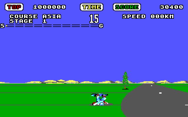 super-hang-on screenshot for dos