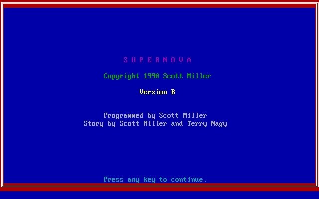 supernova screenshot for dos
