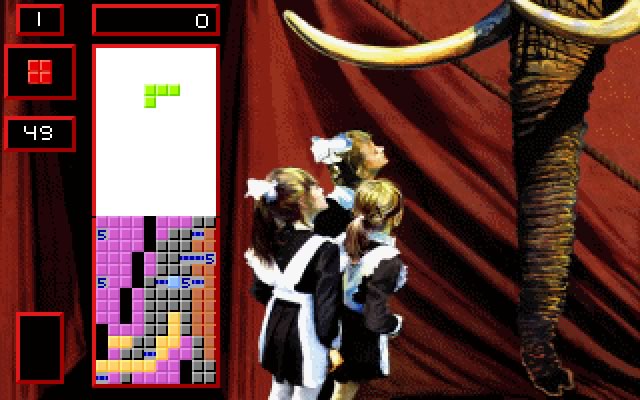 super-tetris screenshot for dos