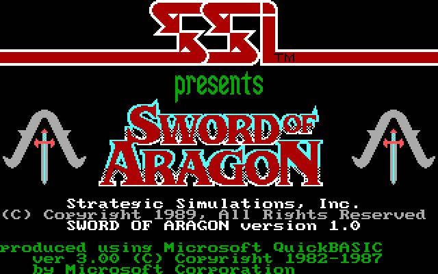 sword-of-aragon screenshot for dos