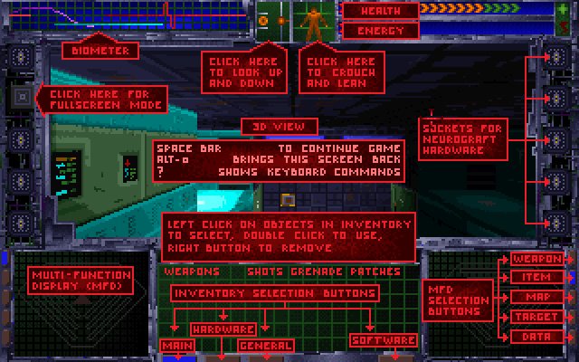 system-shock screenshot for dos