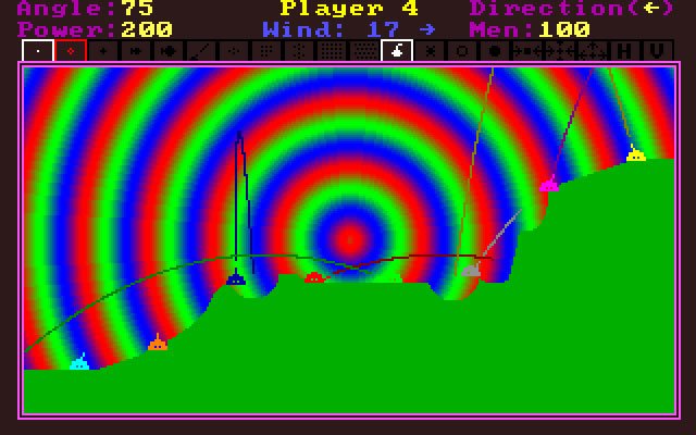 tank-wars screenshot for dos