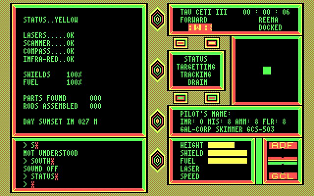 tau-ceti screenshot for dos