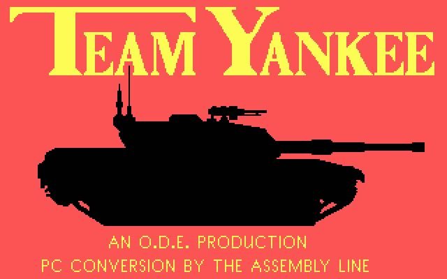 team-yankee screenshot for dos