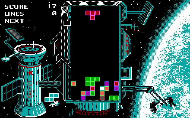 tetris screenshot for dos