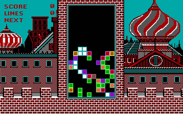 tetris screenshot for dos