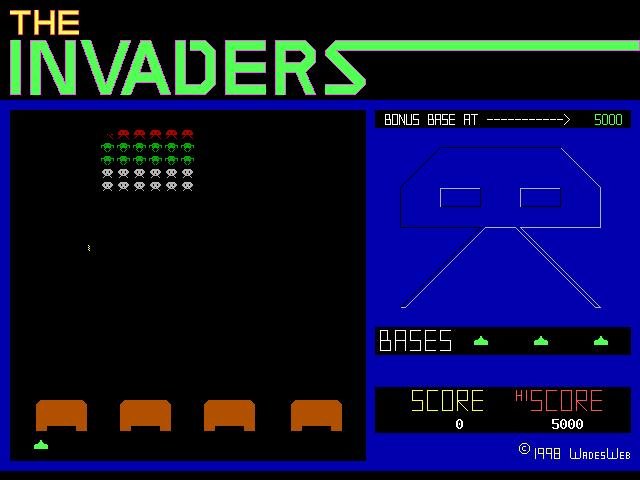 the-invaders screenshot for dos
