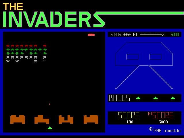 the-invaders screenshot for dos