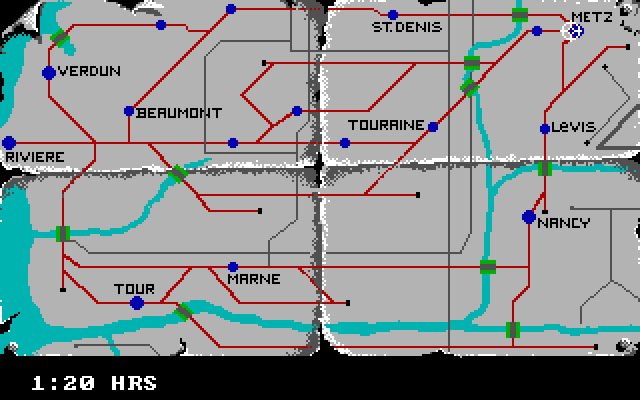 the-train-escape-to-normandy screenshot for dos