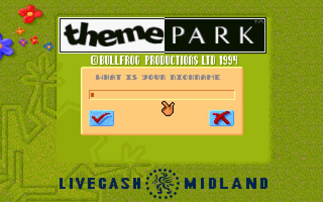 theme-park screenshot for dos