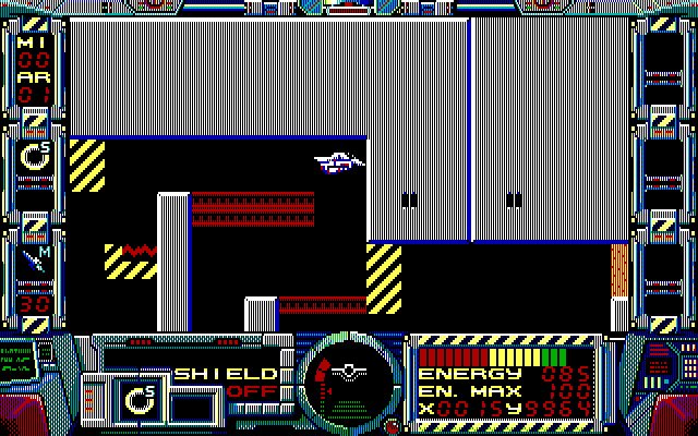 thexder-2-firehawk screenshot for dos