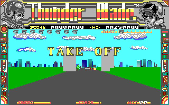 thunderblade screenshot for dos