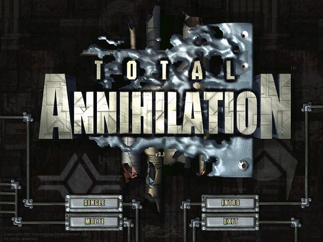 total-annihilation screenshot for winxp