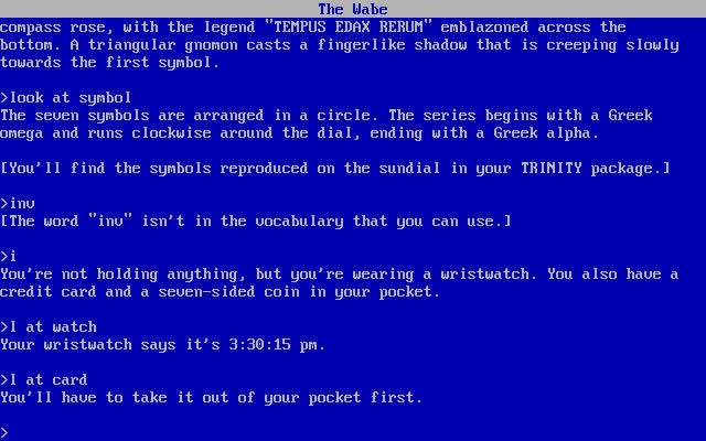 trinity screenshot for dos