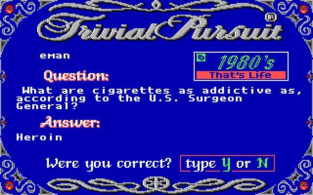 Trivial Pursuit