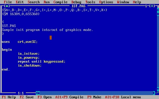 Turbo Pascal 7 screenshot