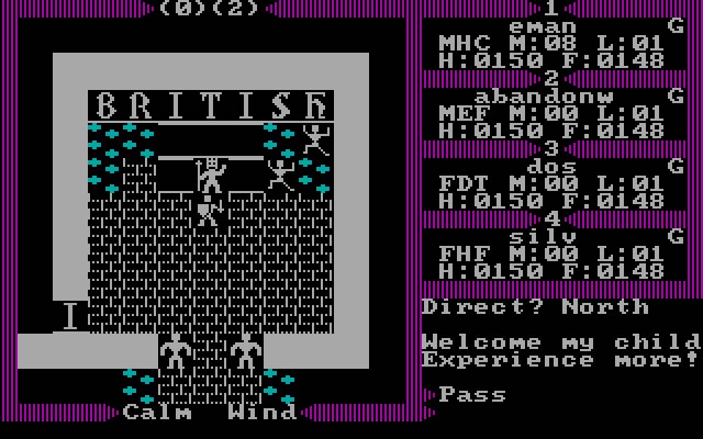 ultima-3-exodus screenshot for dos