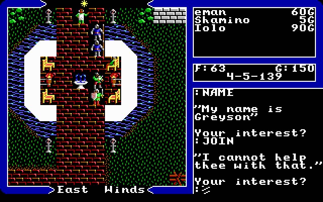 ultima-5-warriors-of-destiny screenshot for dos