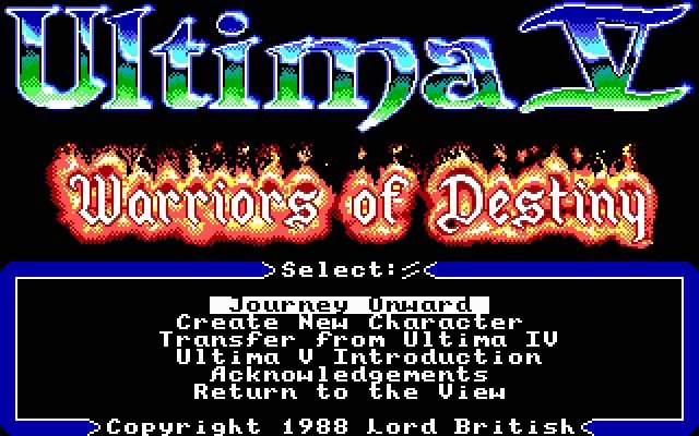 ultima-5-warriors-of-destiny screenshot for dos
