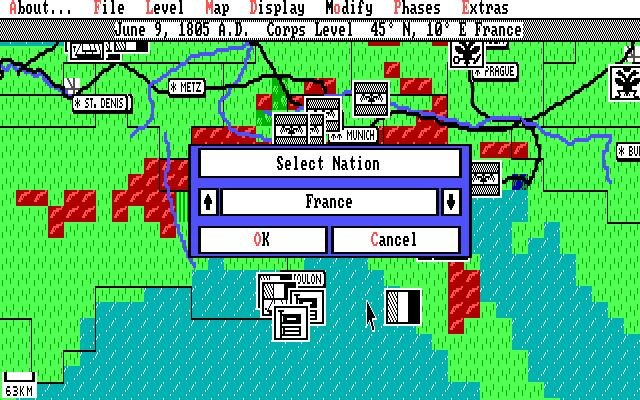 ums-2-nations-at-war screenshot for dos