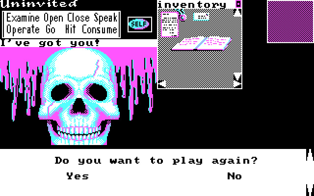 uninvited screenshot for dos