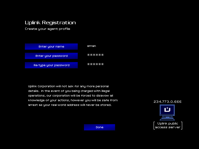 uplink-hacker-elite screenshot for winxp