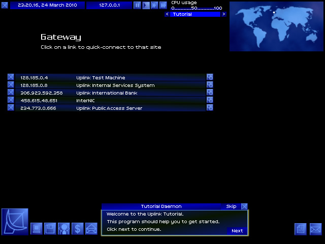 uplink-hacker-elite screenshot for winxp