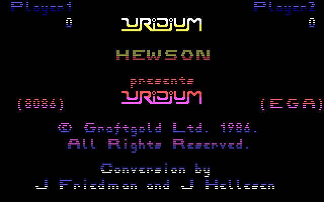 uridium screenshot for dos