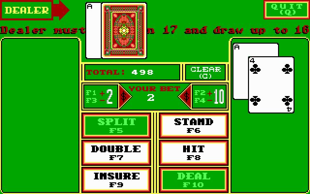 vegas-gambler screenshot for dos