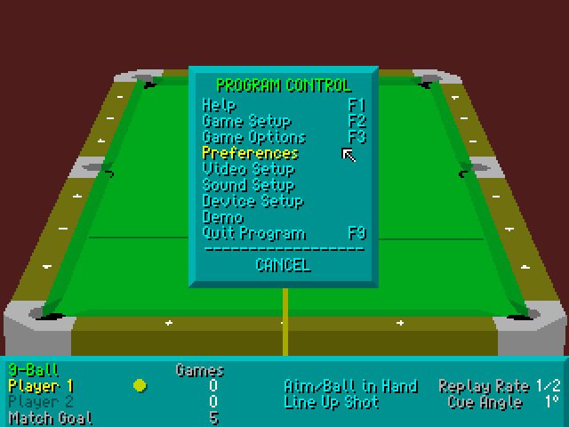 virtual-pool screenshot for dos
